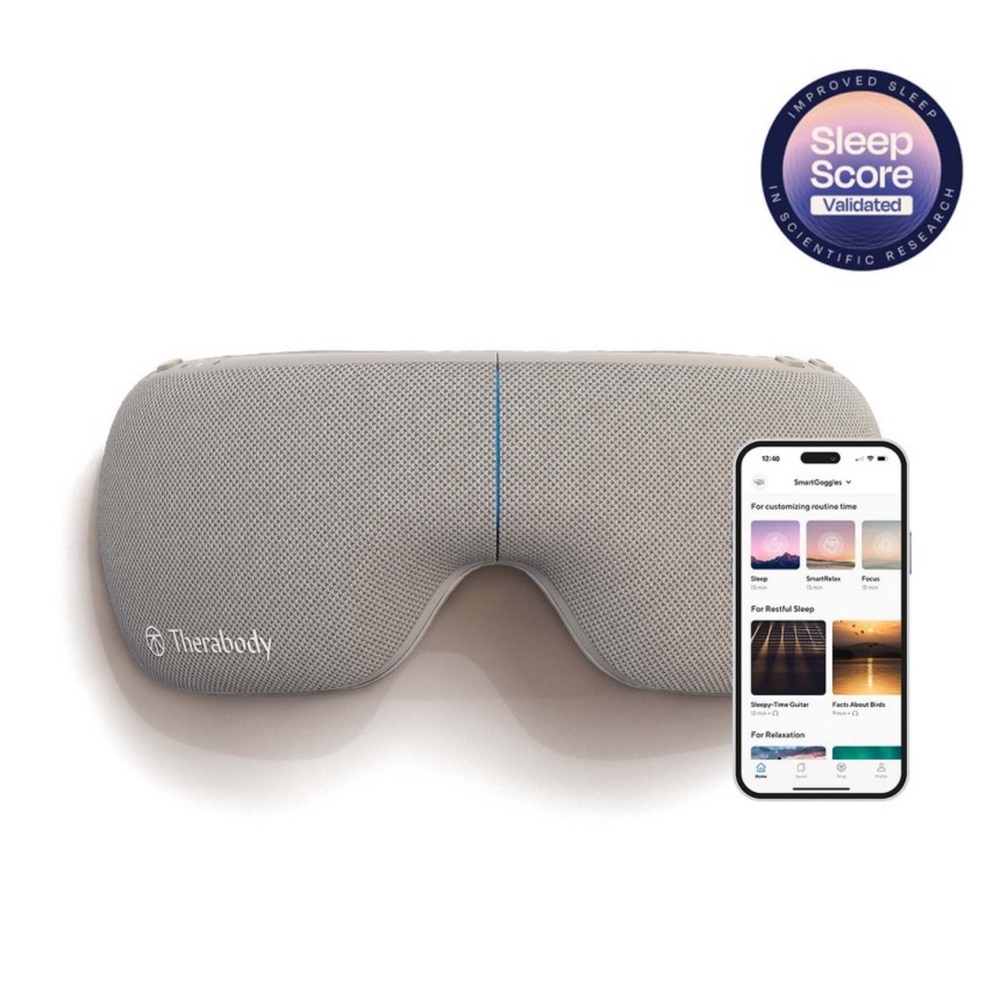 Therabody SmartGoggles in Light Gray